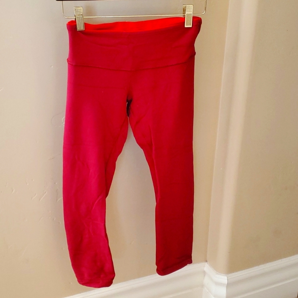 Reversible RED Lululemon leggings